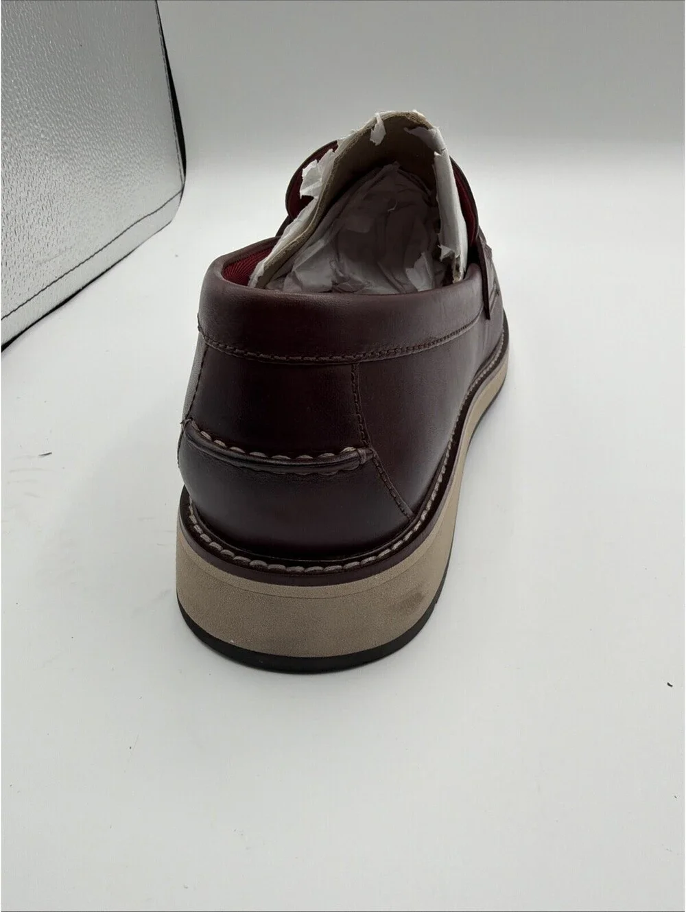 Cole Haan Osborn Grand Penny Loafer Men’s Size 10.5 M Burgundy Leather New